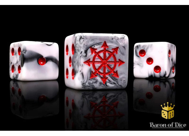 Gamers Guild AZ Baron of Dice Baron of Dice: Chaos Demon Dice - Marbled Dice / Square Corner Baron of Dice