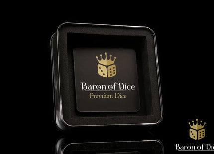 Gamers Guild AZ Baron of Dice Baron of Dice: Children of Profligacy - Silver 16mm Dice (Square Corner) Baron of Dice