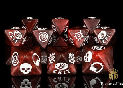 Gamers Guild AZ Baron of Dice Baron of Dice: Criminal D8 Dice  Set Baron of Dice