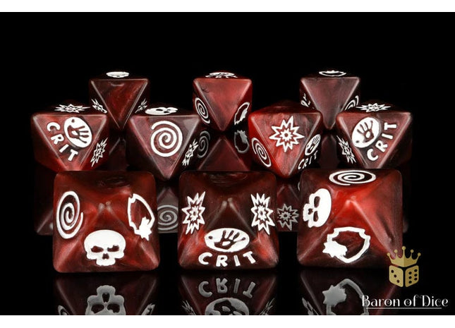 Gamers Guild AZ Baron of Dice Baron of Dice: Criminal D8 Dice  Set Baron of Dice