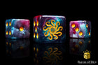 Gamers Guild AZ Baron of Dice Baron of Dice: Cult of Knowledge Dice - Teal & Purple Dice / Square Corner Baron of Dice