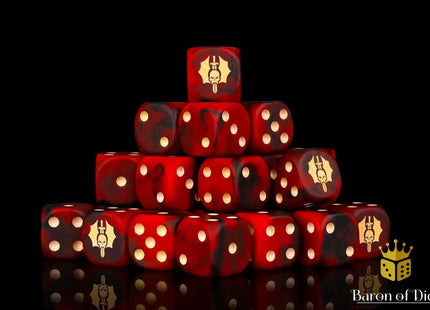 Gamers Guild AZ Baron of Dice Baron of Dice: Cursed Vampire Dice - Set of 25 Baron of Dice