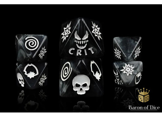 Gamers Guild AZ Baron of Dice Baron of Dice: Dark Symbiote D8 Dice  Set Baron of Dice