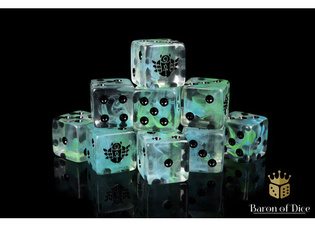 Gamers Guild AZ Baron of Dice Baron of Dice: Day of the Dead Scarab Dice - Set of 25 Baron of Dice