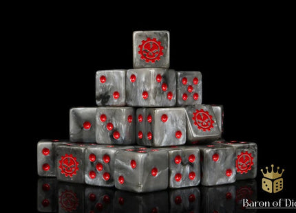 Gamers Guild AZ Baron of Dice Baron of Dice: Death Engines Dice - Steel Dice / Square Corner Baron of Dice