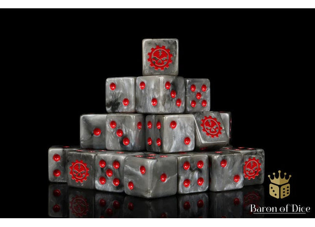 Gamers Guild AZ Baron of Dice Baron of Dice: Death Engines Dice - Steel Dice / Square Corner Baron of Dice