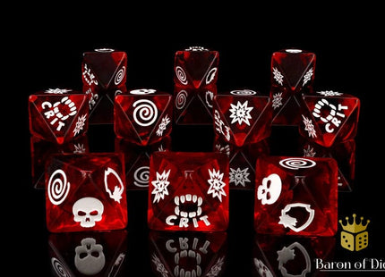 Gamers Guild AZ Baron of Dice Baron of Dice: Dracula D8 Universal Dice Set Baron of Dice