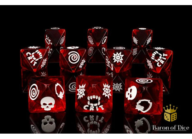 Gamers Guild AZ Baron of Dice Baron of Dice: Dracula D8 Universal Dice Set Baron of Dice