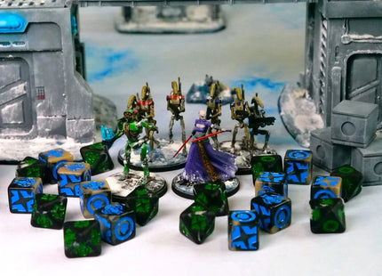 Gamers Guild AZ Baron of Dice Baron of Dice: Droid General (Dark) Galactic Skirmish Dice - Set of 20 Baron of Dice