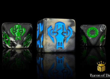 Gamers Guild AZ Baron of Dice Baron of Dice: Droid General (Dark) Galactic Skirmish Dice - Set of 20 Baron of Dice