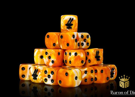 Gamers Guild AZ Baron of Dice Baron of Dice: Drone Dice - Ochre Dice / Round Corner Baron of Dice