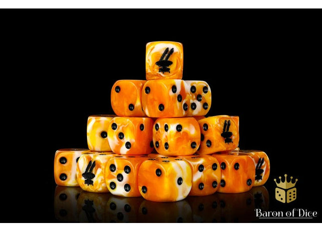 Gamers Guild AZ Baron of Dice Baron of Dice: Drone Dice - Ochre Dice / Round Corner Baron of Dice