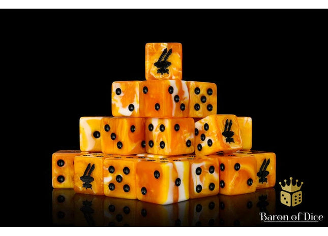 Gamers Guild AZ Baron of Dice Baron of Dice: Drone Dice - Ochre Dice / Square Corner Baron of Dice