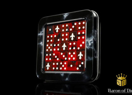Gamers Guild AZ Baron of Dice Baron of Dice: Fleur De Lis 16mm Dice - Purple Dice / Square corner Baron of Dice