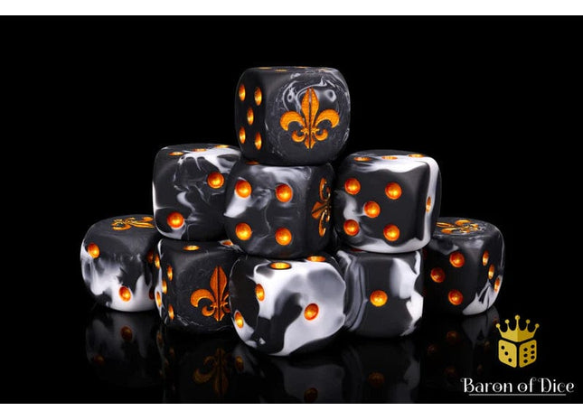Gamers Guild AZ Baron of Dice Baron of Dice: Fleur De Lis, Heritage, Dice / Round Corner Baron of Dice