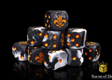 Gamers Guild AZ Baron of Dice Baron of Dice: Fleur De Lis - Heritage Dice - Set of 25 Baron of Dice
