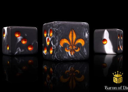 Gamers Guild AZ Baron of Dice Baron of Dice: Fleur De Lis - Heritage Dice - Set of 25 Baron of Dice