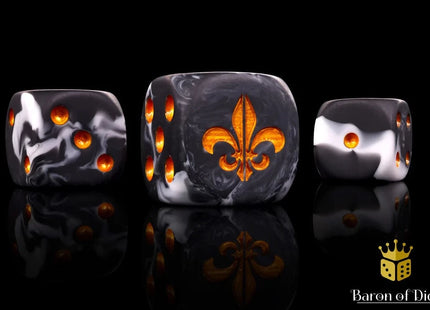Gamers Guild AZ Baron of Dice Baron of Dice: Fleur De Lis - Heritage Dice - Set of 25 Baron of Dice