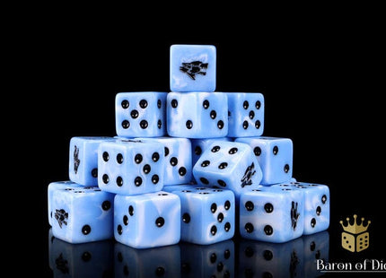 Gamers Guild AZ Baron of Dice Baron of Dice: Frost Wolf 16mm Dice / Square corner Baron of Dice