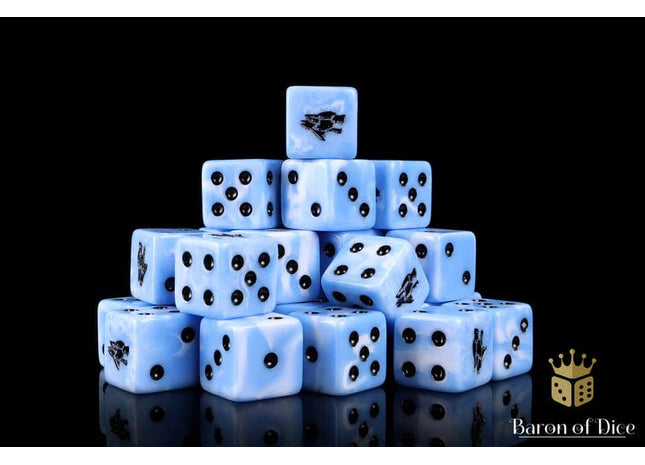 Gamers Guild AZ Baron of Dice Baron of Dice: Frost Wolf 16mm Dice / Square corner Baron of Dice