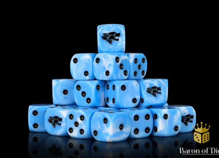 Gamers Guild AZ Baron of Dice Baron of Dice: Frost Wolf 16mm Dice / Square corner Baron of Dice