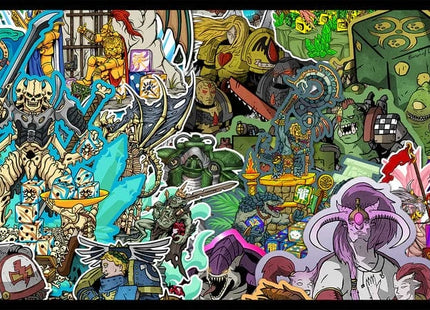 Gamers Guild AZ Baron of Dice Baron of Dice: Grimdark Collage - 100+ XL Deck Box Baron of Dice