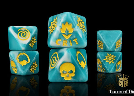 Gamers Guild AZ Baron of Dice Baron of Dice: Guardians D8 Dice  Set Baron of Dice