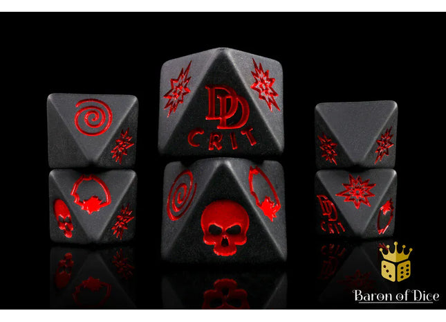 Gamers Guild AZ Baron of Dice Baron of Dice: Hells Kitchen D8 Dice Set Baron of Dice