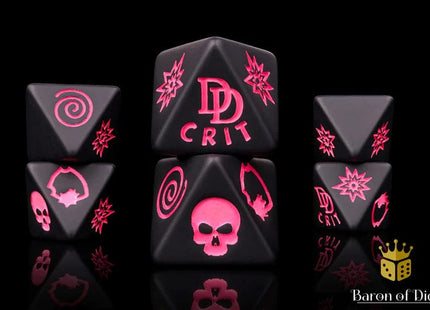 Gamers Guild AZ Baron of Dice Baron of Dice: Hells Kitchen D8 Dice  Set Baron of Dice