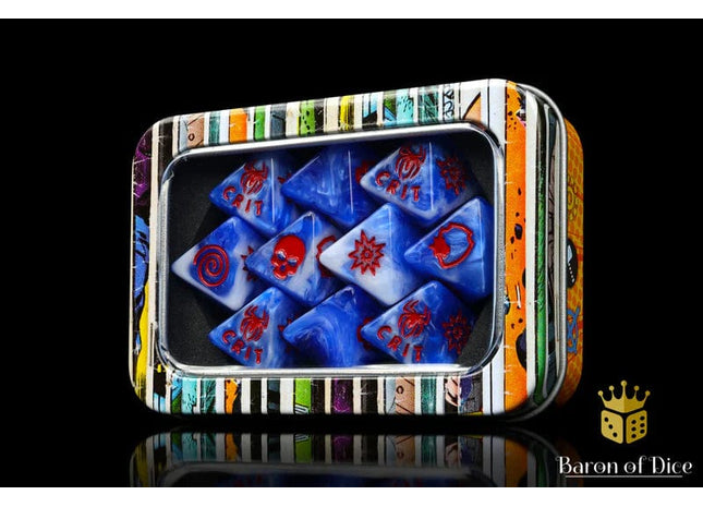 Gamers Guild AZ Baron of Dice Baron of Dice: Heroic Spider D8 Dice  Set Baron of Dice