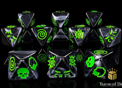 Gamers Guild AZ Baron of Dice Baron of Dice: Infamous Podcast - Doom D8 Dice  Set Baron of Dice