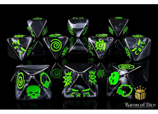 Gamers Guild AZ Baron of Dice Baron of Dice: Infamous Podcast - Doom D8 Dice  Set Baron of Dice