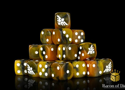 Gamers Guild AZ Baron of Dice Baron of Dice: Inquisition Gold 16mm Dice / Round Corner Baron of Dice
