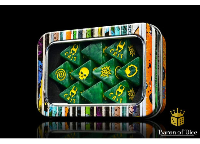Gamers Guild AZ Baron of Dice Baron of Dice: Loki's Mischief D8 Dice  Set Baron of Dice