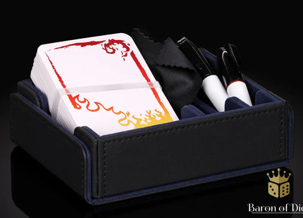 Gamers Guild AZ Baron of Dice Baron of Dice: Magnetic Storage Box & TCG Dry Erase Cards - 60ct Baron of Dice