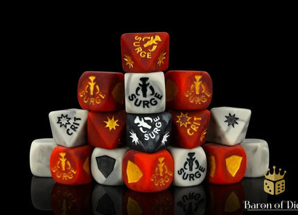 Gamers Guild AZ Baron of Dice Baron of Dice: Matte Finish, Bounty Hunter, Dice Set (50ct) Baron of Dice