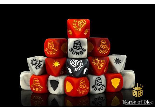 Gamers Guild AZ Baron of Dice Baron of Dice: Matte Finish, Trooper, Dice Set Baron of Dice