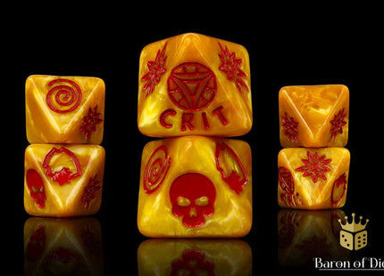 Gamers Guild AZ Baron of Dice Baron of Dice: Nuclear Reactor D8 Dice Set Baron of Dice