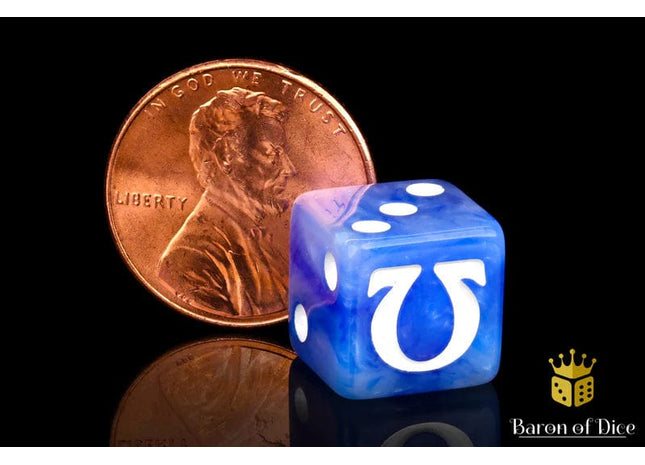 Gamers Guild AZ Baron of Dice Baron of Dice: Omega, White, Dice / 12mm Mini Baron of Dice