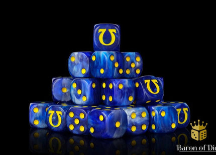 Gamers Guild AZ Baron of Dice Baron of Dice: Omega, Yellow, Dice / Round Corner Baron of Dice