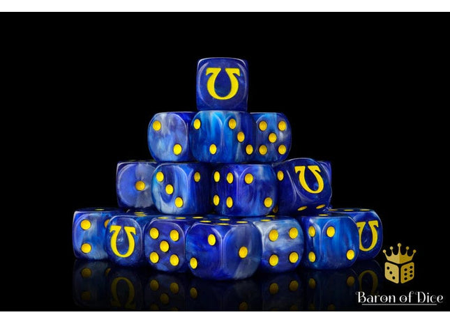 Gamers Guild AZ Baron of Dice Baron of Dice: Omega, Yellow, Dice / Round Corner Baron of Dice