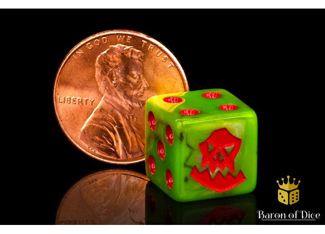 Gamers Guild AZ Baron of Dice Baron of Dice: Orc, OG, Red Dice / 12mm Mini Baron of Dice