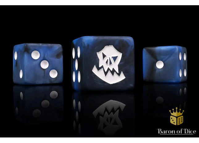 Gamers Guild AZ Baron of Dice Baron of Dice: Orks - Lucky Blue Square Dice Baron of Dice