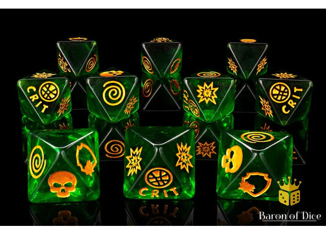 Gamers Guild AZ Baron of Dice Baron of Dice: Outsiders D8 Dice  Set Baron of Dice