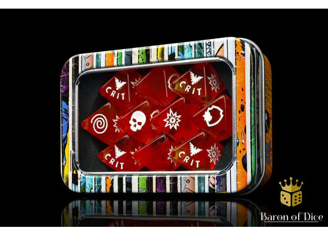 Gamers Guild AZ Baron of Dice Baron of Dice: Phoenix D8 Dice  Set Baron of Dice