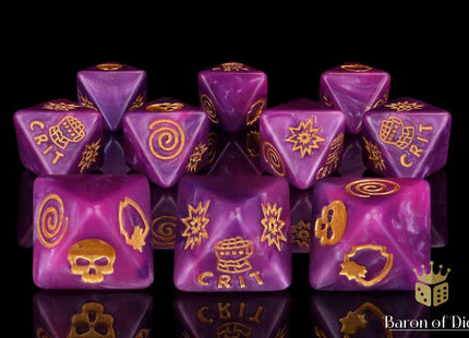 Gamers Guild AZ Baron of Dice Baron of Dice: Power Fist D8 Dice  Set Baron of Dice