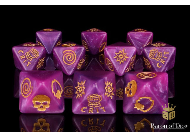 Gamers Guild AZ Baron of Dice Baron of Dice: Power Fist D8 Dice  Set Baron of Dice