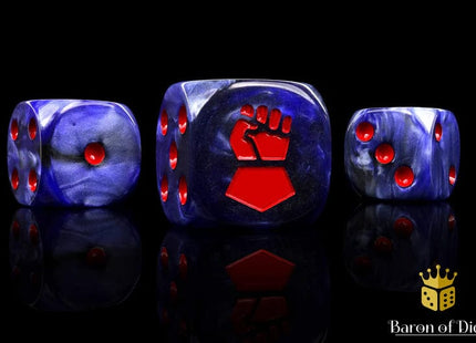 Gamers Guild AZ Baron of Dice Baron of Dice: Righteous Hand Crimson Fists Round 16mm Dice Baron of Dice