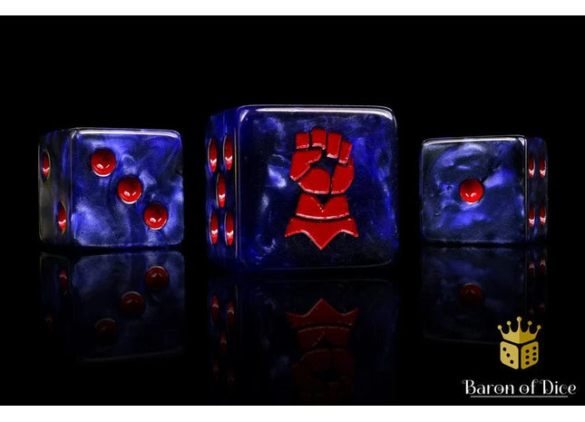 Gamers Guild AZ Baron of Dice Baron of Dice: Righteous Hand Crimson Fists Square 16mm Dice Baron of Dice