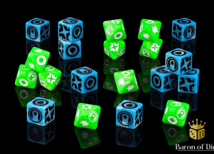 Gamers Guild AZ Baron of Dice Baron of Dice: Skirmish, Good Karma, Dice Set (20ct) Baron of Dice